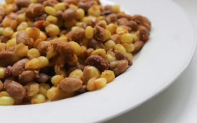 Masala Flavored Githeri (mixture of boiled beans and maize)